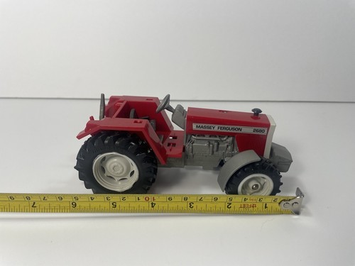 Vtg 1984 Massey Ferguson # 2680 Red Tractor Britains England 6" 1980s toy farm - Picture 6 of 18