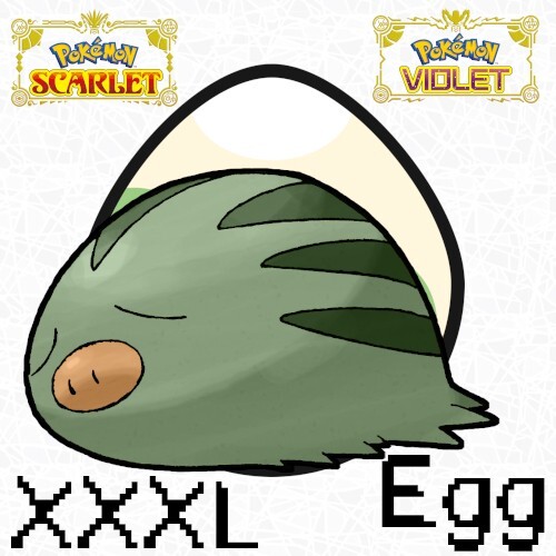 Swinub XXXL Shiny Egg Lv.1 6IV Jumbo Mark Size Adamant Pokemon Scarlet Violet SV - Picture 1 of 8