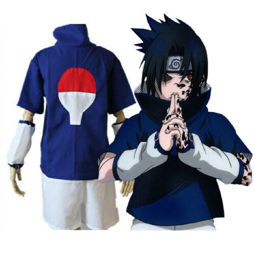 Naruto Sasuke Uchiha Cosplay e Acessórios Naruto Sasuke Uchiha