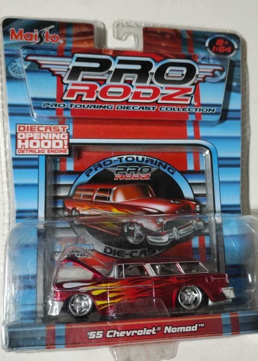 Maisto Pro Rodz ４台セット！NOMAD３種& BISCAYNE 2005 Maisto Pro Rodz Pro-Touring 1955 Chevrolet Nomad Red