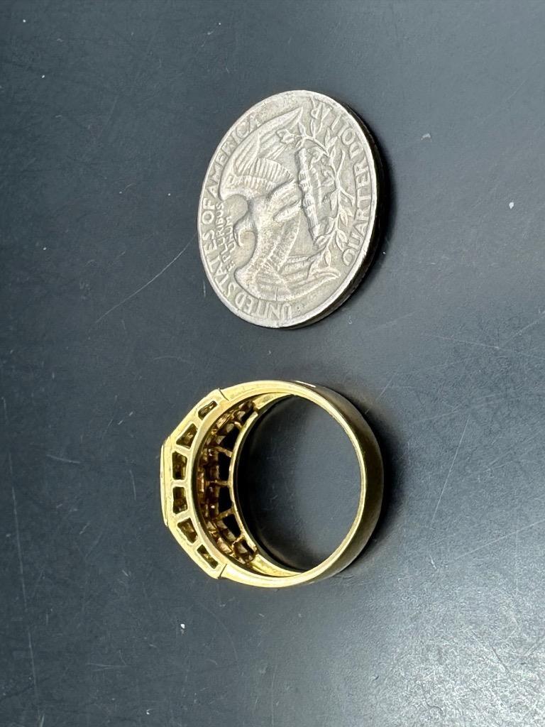 Fine 18kt Solid Gold Diamonds Ruby Ring. - image 6