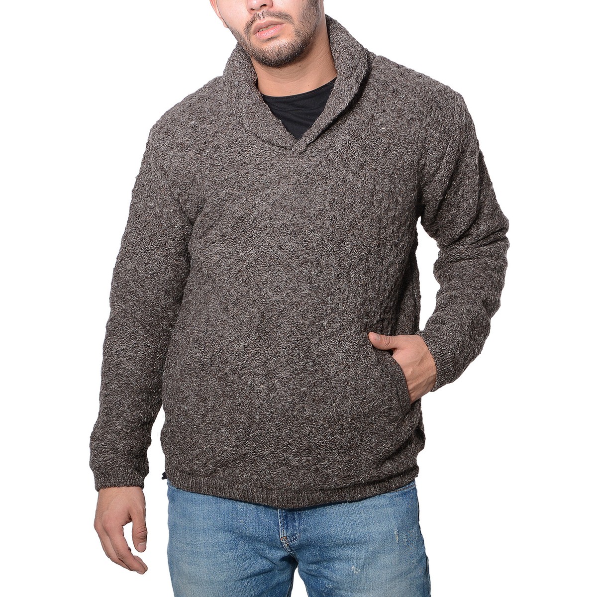 Strickanleitung Herren Pullover Schalkragen Wolle Kunst Und Magie
