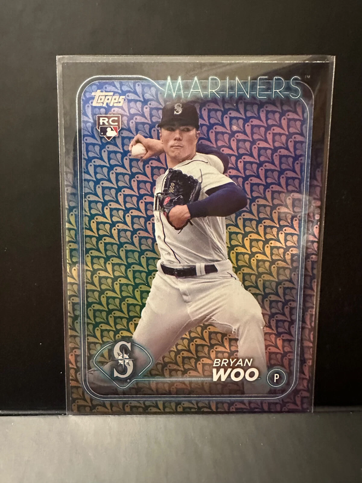 2024 Topps Series 1 - Holiday Foil Bryan Woo #12