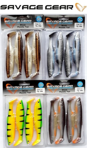 Savage Gear Lbs 3D Bleak Paddle Tail 13,2cm.4 PC Fishing, Gummifisch, Bait, - Picture 1 of 8