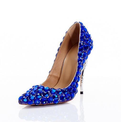 Piezas Piedras de Estrás Para Mujer Azul Azul Azul Real Stilettos Tacón Alto Bomba Zapatos Puntera En Punta fd2ad1 Piezas Piedras de Estrás Para Mujer Azul Azul Azul Real Stilettos Tacón Alto Bomba Zapatos Puntera En Punta fd2ad1