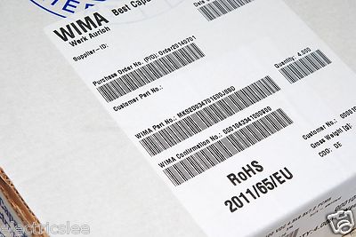 Wima MKS2 0.47uF 63V Milspec 5% Tol. Polyester Film Capacitor 10