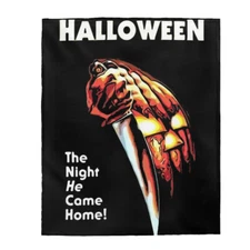 Velveteen Plush Blanket Halloween Movie Poster