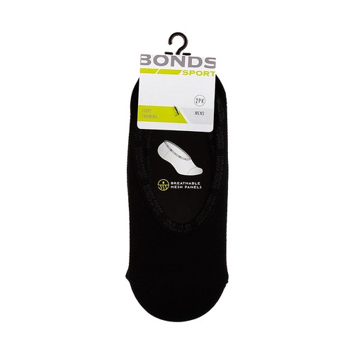 2PK Bonds Sport Mesh Footlet Men Work No Show Low Cut Cooling Comfy Socks SYRU2N - Picture 5 of 8