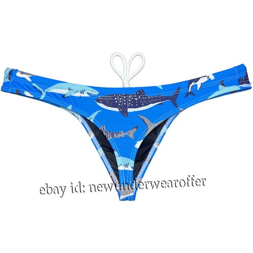 Men's Swimwear Sexy Swim Thong Bikini Trunks Board Surf Shorts Tangas Swimsuits - Picture 46 of 134