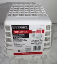 Wall Hinged 3"-4" Dryer Vent Exhaust Duct Cap Cover Pest Bird Guard Barricade