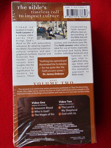 FAITH LESSONS on the Prophets & Kings of Israel ~ Vol 2 ~ VHS ~ 2-Tape Set - Picture 2 of 3