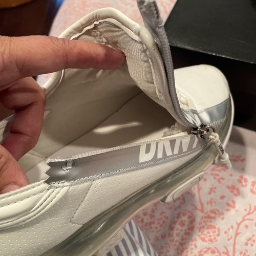 DKNY Womens Tokyo White Casual And Fashion Sneakers 6 Medium - Picture 4 of 20