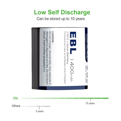 EBL CR-P2PA/1B CRP2 DL223A EL223A K223LA 6V 1400mAh Photo Power Lithium Battery - Picture 4 of 13