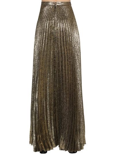 GONNA LUNGA SAINT LAURENT PLISSE LUREX JACQUARD TAGLIA FR 40 UK 12 US 8 PEZZI £1985