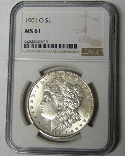 NGC MS61 1901-O Morgan Silver Dollar New Orleans Mint #6253265-044