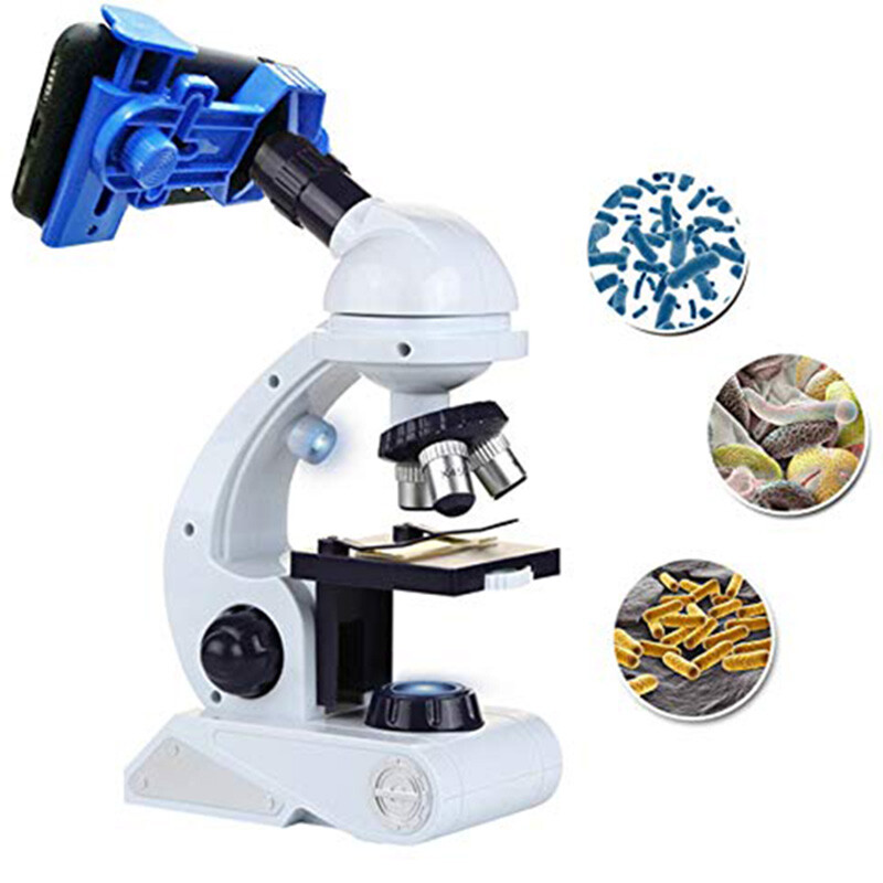5X(Mikroskop för barn Science Kit, Begers Microskop Kit blå vit Wi 2V7) 5X(Mikroskop för barn Science Kit, Begers Microskop Kit blå vit Wi 2V7)