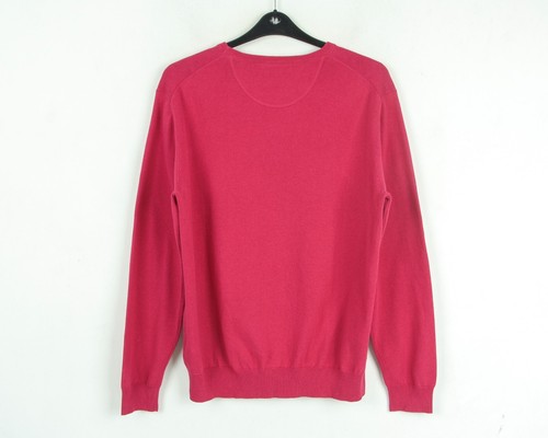 Suéter De Punto Casual Para Hombre MCNEAL XL Cuello Redondo De Algodón Puro Rosa - Imagen 4 de 5