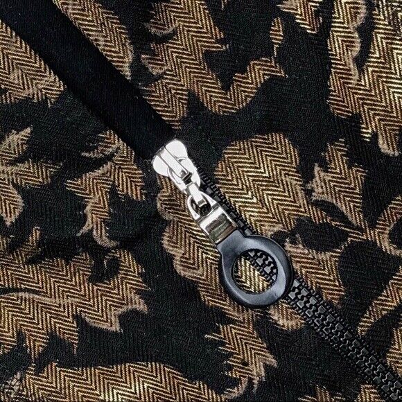 Vintage zip front floral print cropped jacket bro… - image 3