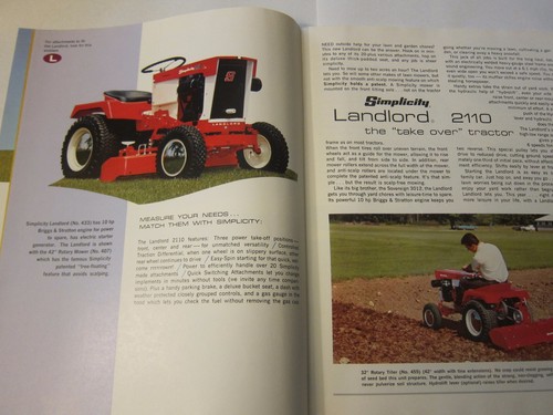 1968 Simplicity Color Brochure Catalog Landlord Broadmoor Yeoman Serf Attach LG5 - Picture 4 of 8