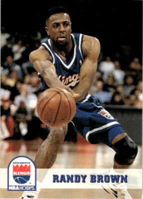 1993-94 NBA Hoops Basketball Card Randy Brown Sacramento Kings