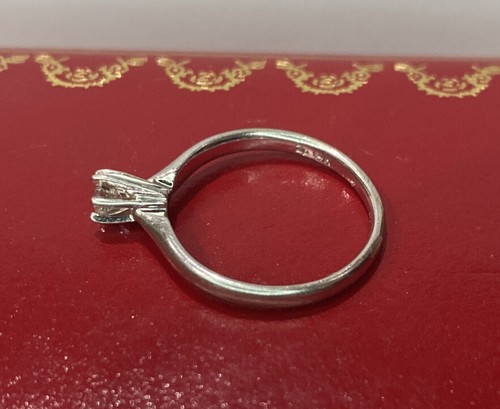 Anello Set Fidanzamento Matrimonio Oro Bianco 14k 1/5 Carato Diamante SI Solitario 7 - Foto 7 di 13