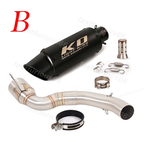 Modified Exhaust Mufflers Middle Link Pipe Silencer 51mm For Duke 200 2020-2023 - Picture 5 of 12