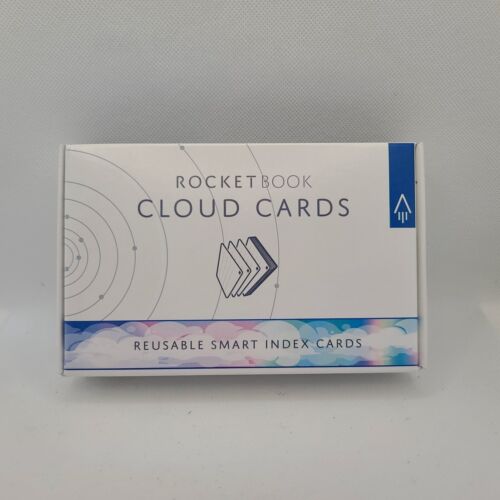 Schede Rocketbook Cloud Card indice note con penna e asciugamano in microfibra nuove con scatola - Foto 1 di 2