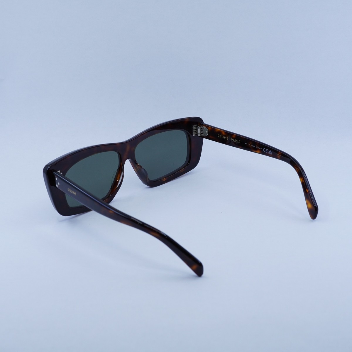 NEW Celine CL40259I 52N Havana Green Rectangle Unisex Sunglasses CL 40259I Celine NEW Celine CL40259I 52N Rectangle Unisex Sunglasses  main image 2