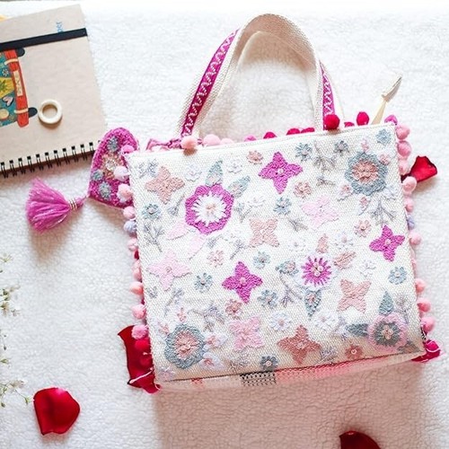 Luxury Boho Girl Women Handbag Crossbody Shoulder Purse Jacquard Embroidery - Bild 7 von 7