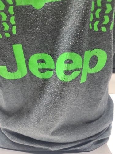 JEEP T-Shirt / grau mit NEONGRÜN / XL - Bild 4 von 8