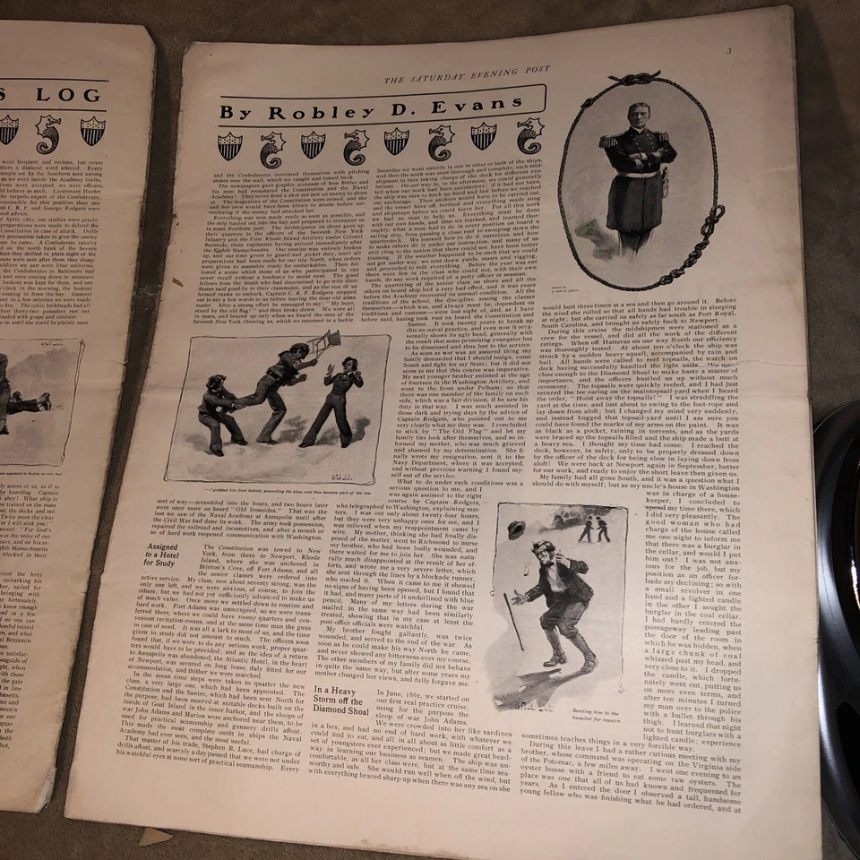 The Saturday Evening Post March 16 1901 Magazine Sailors Log Robley D Evans/WH2 - Image 3 of 4