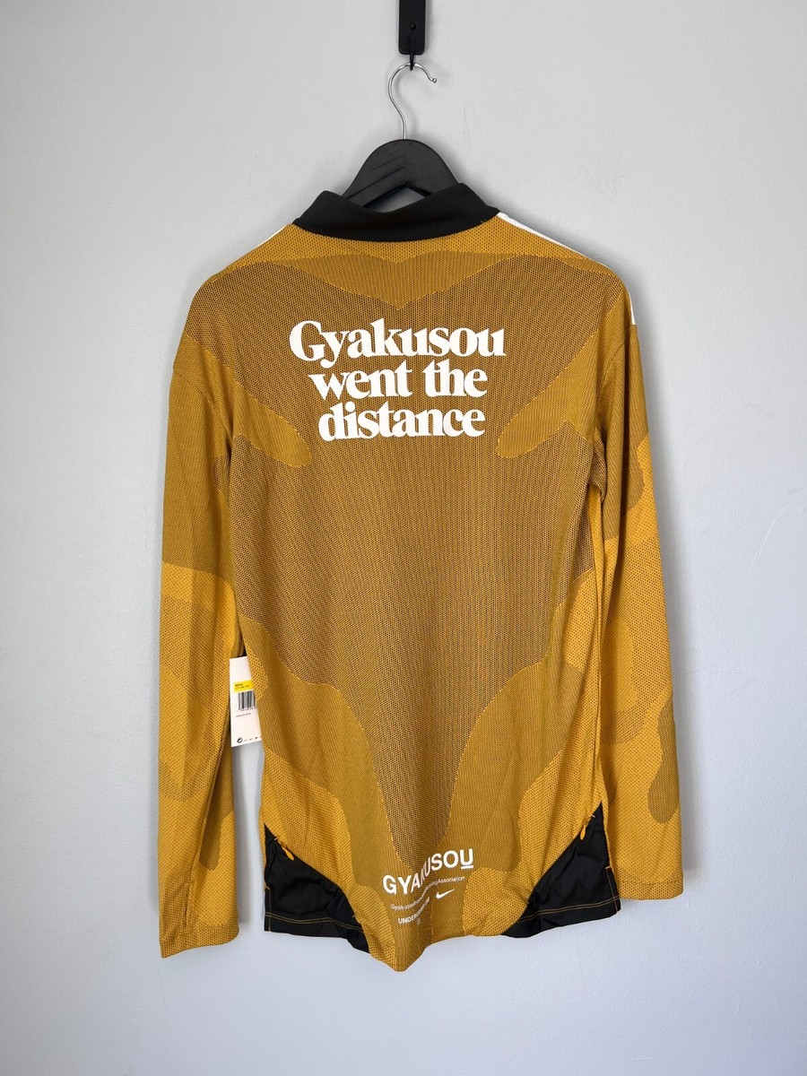 美品　NIKE GYAKUSOU LS TOPS M SIZE Nike x Gyakusou NRG Half-Zip Top Long Sleeve Tee Yellow