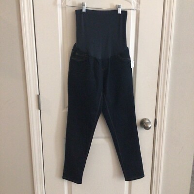 Indigo Blue Petite Skinny Maternity Pants Sz Medium
