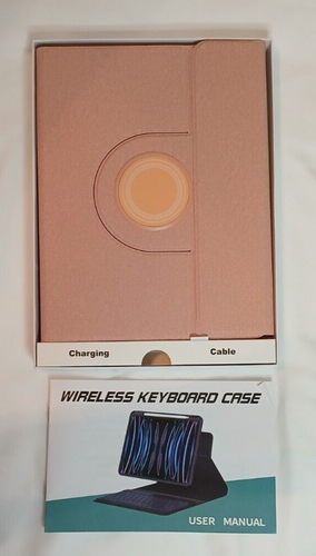 Wireless Keyboard iPad Case Rose Gold New - Picture 3 of 10