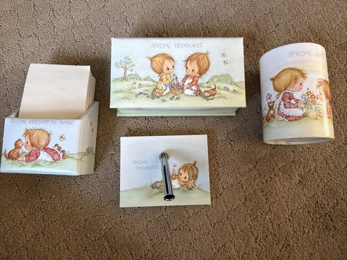 Vintage Hallmark Betsey Clark Desk Set Of 4