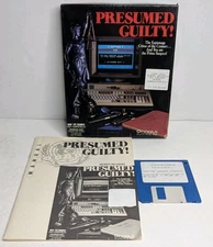 Presumed Guilty! Vintage Computer Game PC 3.5" DIskette, Box and Manual