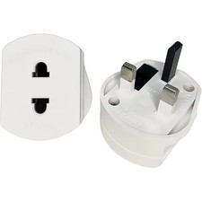 Shaver Plug Adaptor Shaving Toothbrush Adapter Epilators Bathroom UK 2 To 3 Pin