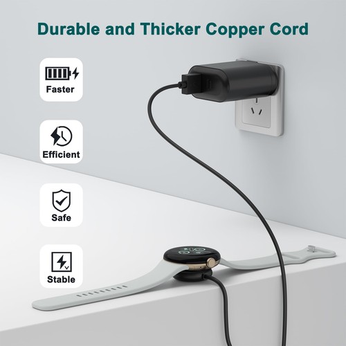 Chargeur pour Google Pixel Watch 2 Câble USB 1m Compatible avec Google Pixel ... - Photo 6 sur 7