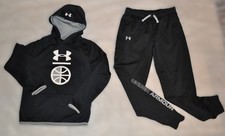 Under Armour Boys Hoodie  Pants Outfit 2pc Set Black Size Youth Large