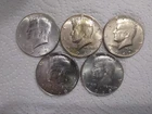 Kennedy 40% Silver Half Dollars 5 Coins 1965, 1966 1967 1968 1969 Free Shipping