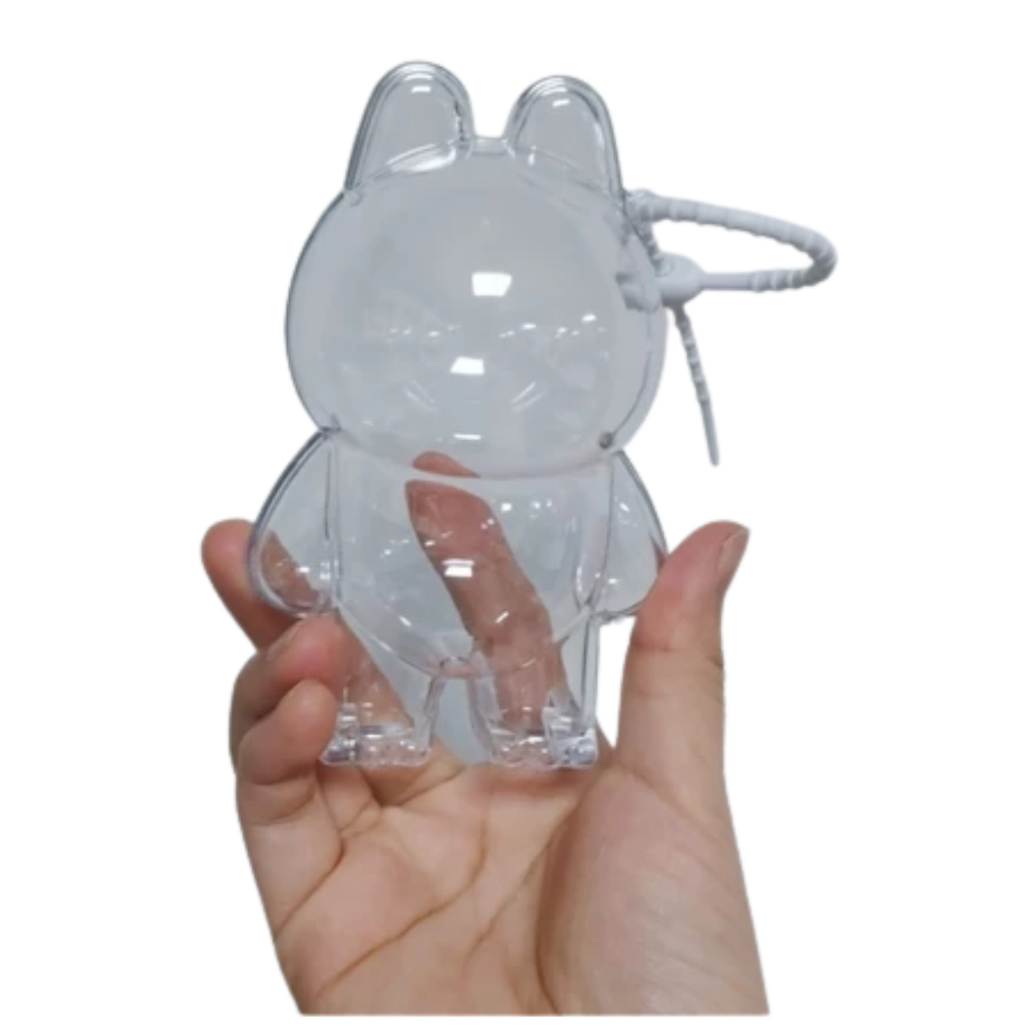 LUFUFU V4 Mini Doll Case | Transparent Acrylic Organizer Box Keychain Toy
