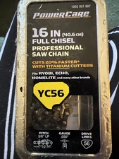 PowerCare 16 in Full Chisel Saw Chain YC56 1002-957-887 NIB