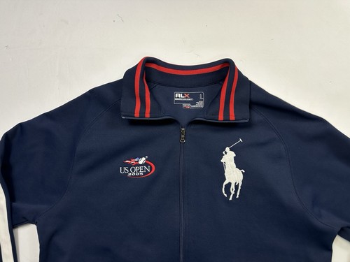 RARE Polo Ralph Lauren RLX 2005 US Open Full Zip Track Jacket L - Bild 7 von 9