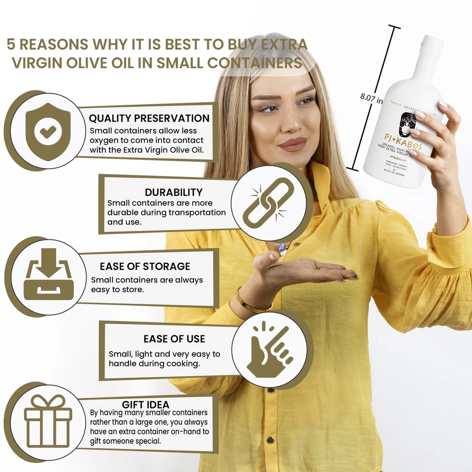 P.J. KABOS 2024/25 Harvest High Phenolic 500+mg/kg USDA Organic Greek Extra V... - Image 4 of 4