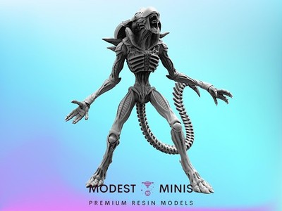 Elite Xeno Praetorian 3 - 32mm Scale Alien Miniature | AvP | Papsikels