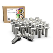 Wheel Accessories Parts 20 Pcs M12 x 1.5 12 x 1.5 Thread Ball Seat Lug Bolt Chro