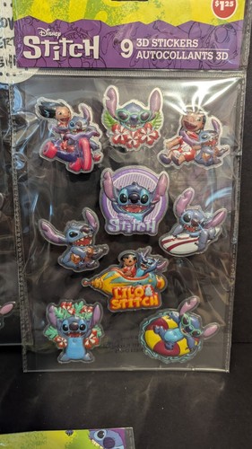 Disney Stitch - Tatuaggi temporanei 35 ct e confezioni adesivi 3D x2 9 ct - Foto 3 di 3
