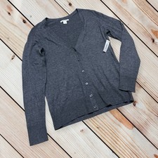 NWT Amazon Essentials S charcoal boyfriend cardigan
