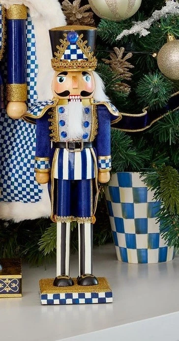 Mackenzie Childs Christmas Royal blue Nutcracker 15" Tall NEW in box! gift
Opens in a new window or