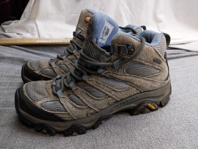 Merrell Shoes Womens 7.5W 38 Brown Waterproof Hiking Vibram Sneakers J500162W